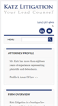 Mobile Screenshot of katzlitigation.com