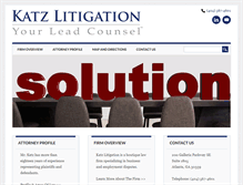 Tablet Screenshot of katzlitigation.com